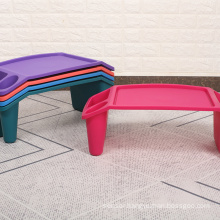Kids Multipurpose Plastic Table Lap Tray Floor Activity Portable Study Bed Desk for Children Lap Desk
